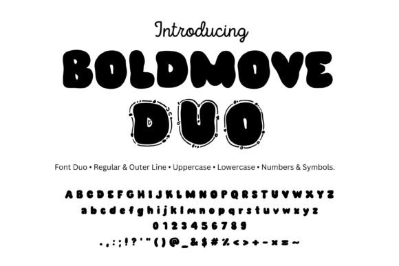 Boldmove: The Playful Font Duo for Stickers, Logos & Crafts