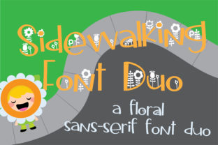 Sidewalking Duo: A Playful Typeface for Creative Branding