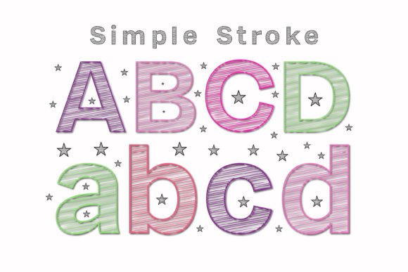 Simple Stroke: The Vibrant Color Font for Creative Projects