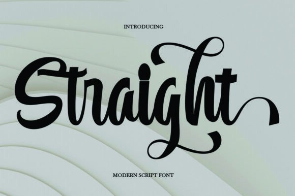 Straight Otf: The Modern Script Font with a Feminine Edge