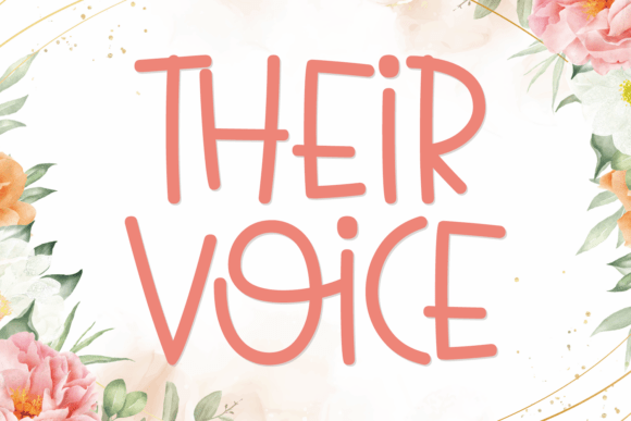 Their Voice: A Font That Feels Like a Warm Conversation