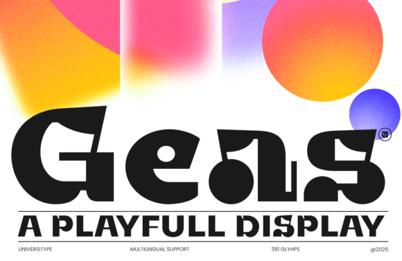 UT Geas Display: The Typeface That Radiates Kinetic Energy